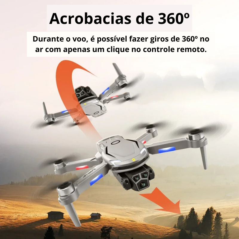 Novo drone sem escova v888 8k profissional hd câmera tripla para evitar obstáculos sem gps posicionamento de fluxo óptico rc quadcopter brinquedos