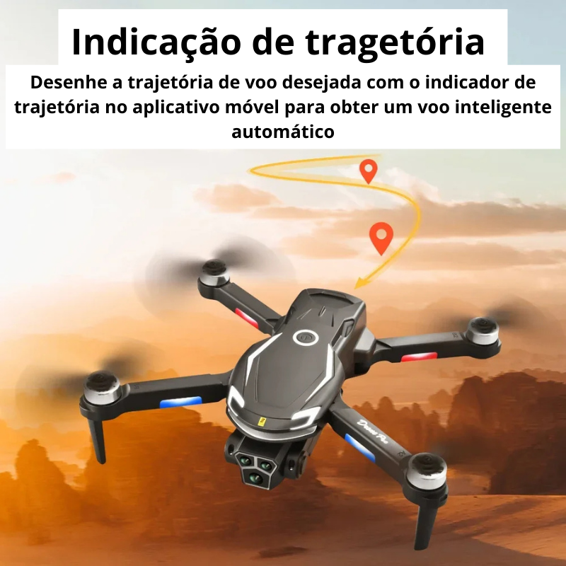 Novo drone sem escova v888 8k profissional hd câmera tripla para evitar obstáculos sem gps posicionamento de fluxo óptico rc quadcopter brinquedos